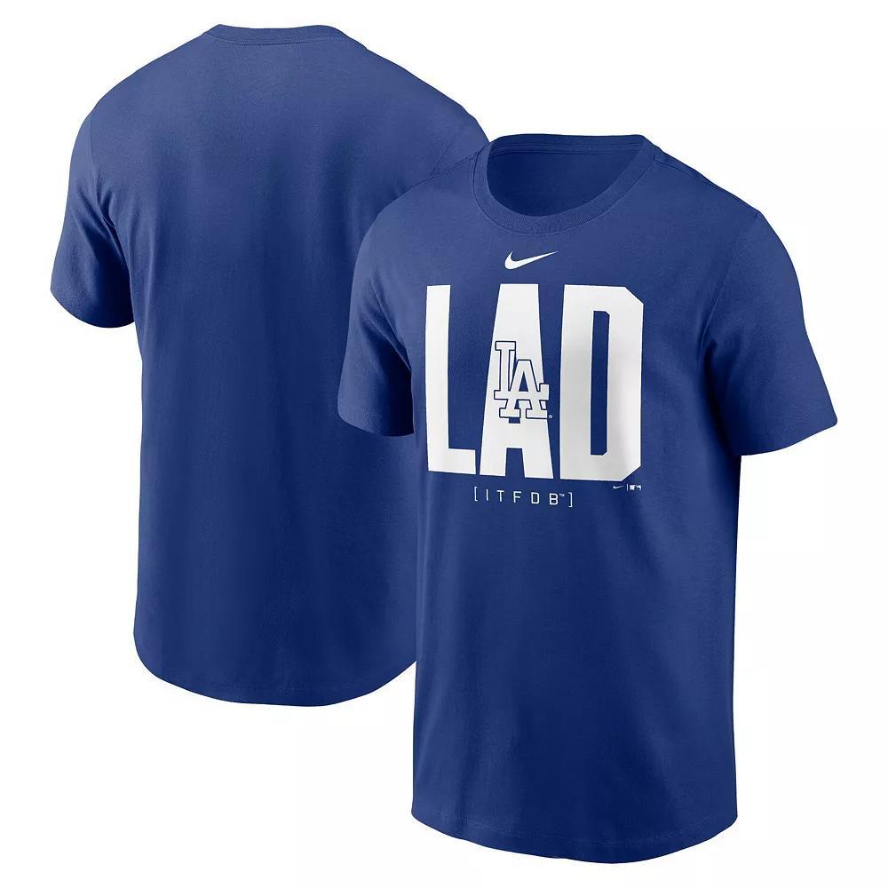 Men's Nike Royal Los Angeles Dodgers Scoreboard T-Shirt, Size: Small, Blue Product Image