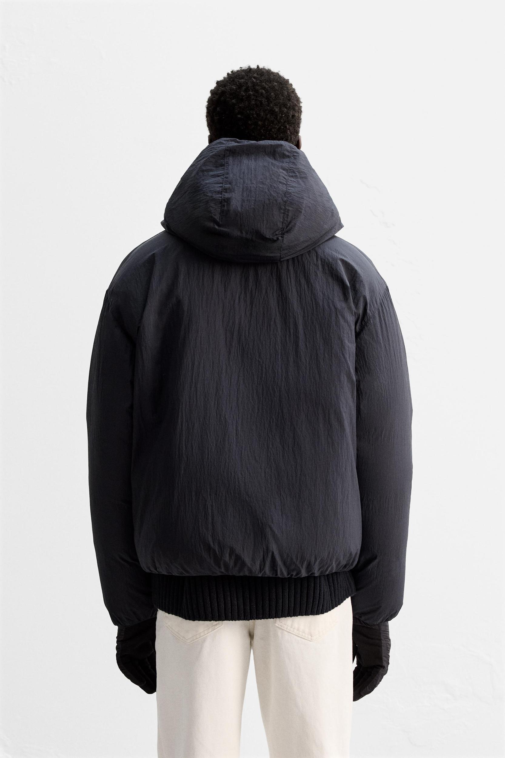 HOODED 100% FEATHER DOWN JACKET Product Image