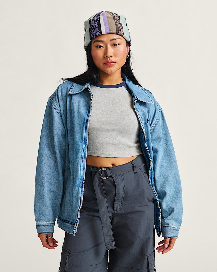Pitstop Denim Jacket in Stonewash Blue| Vans US Product Image