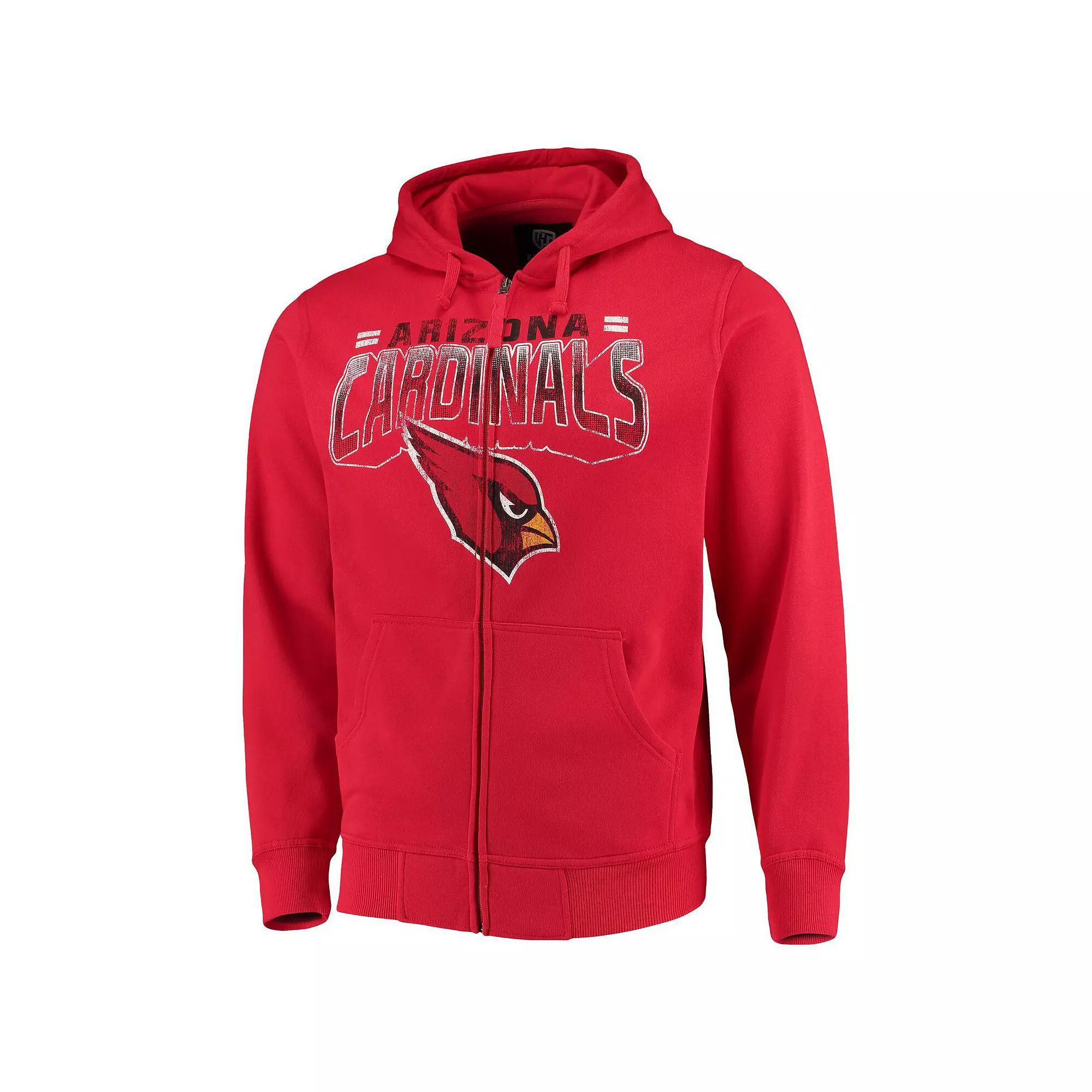 Men's G-III Sports by Carl Banks Cardinal Arizona Cardinals Perfect Season Full-Zip Hoodie, Size: 2XL, Red Product Image