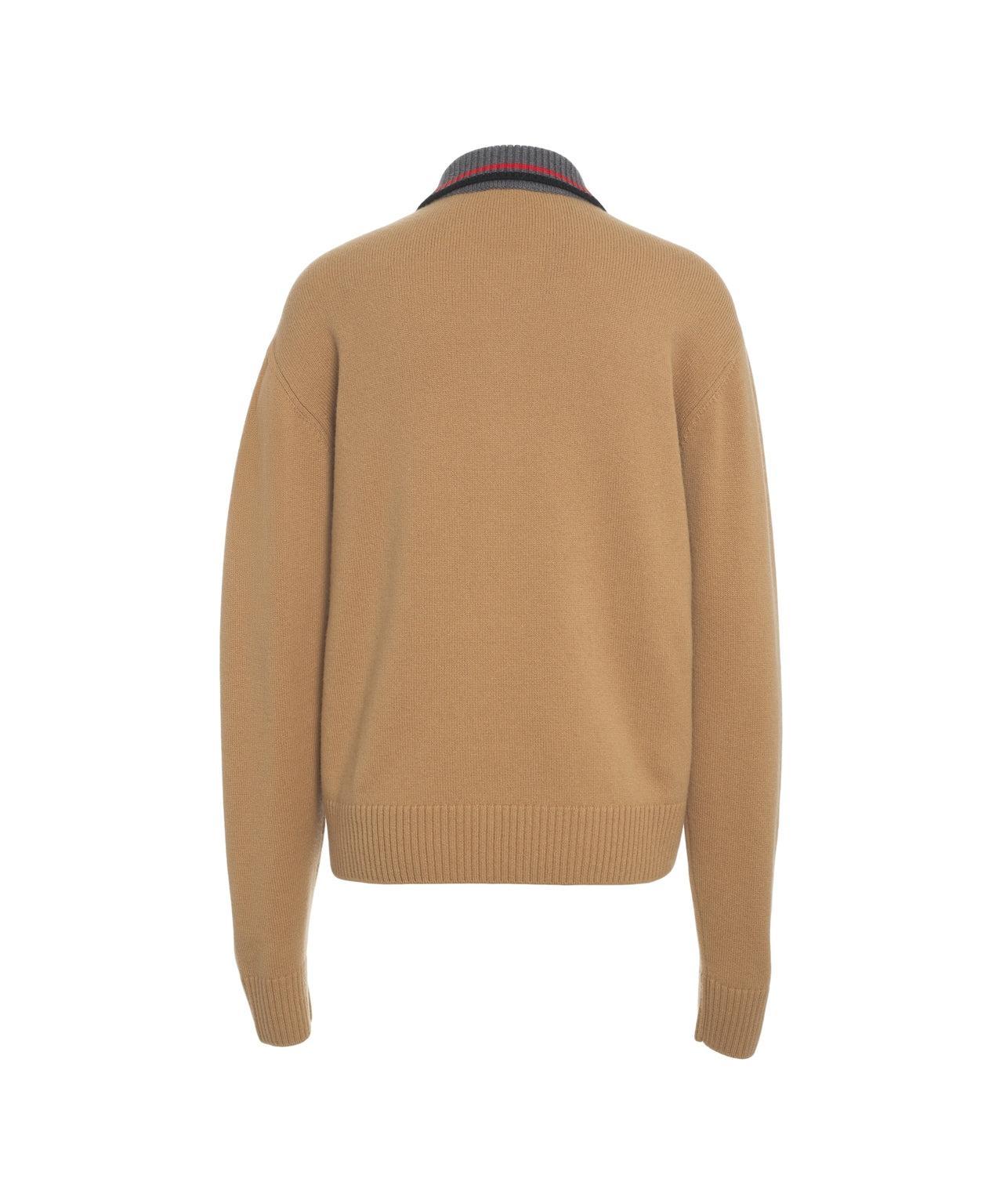 Knit Polo Sweater Product Image