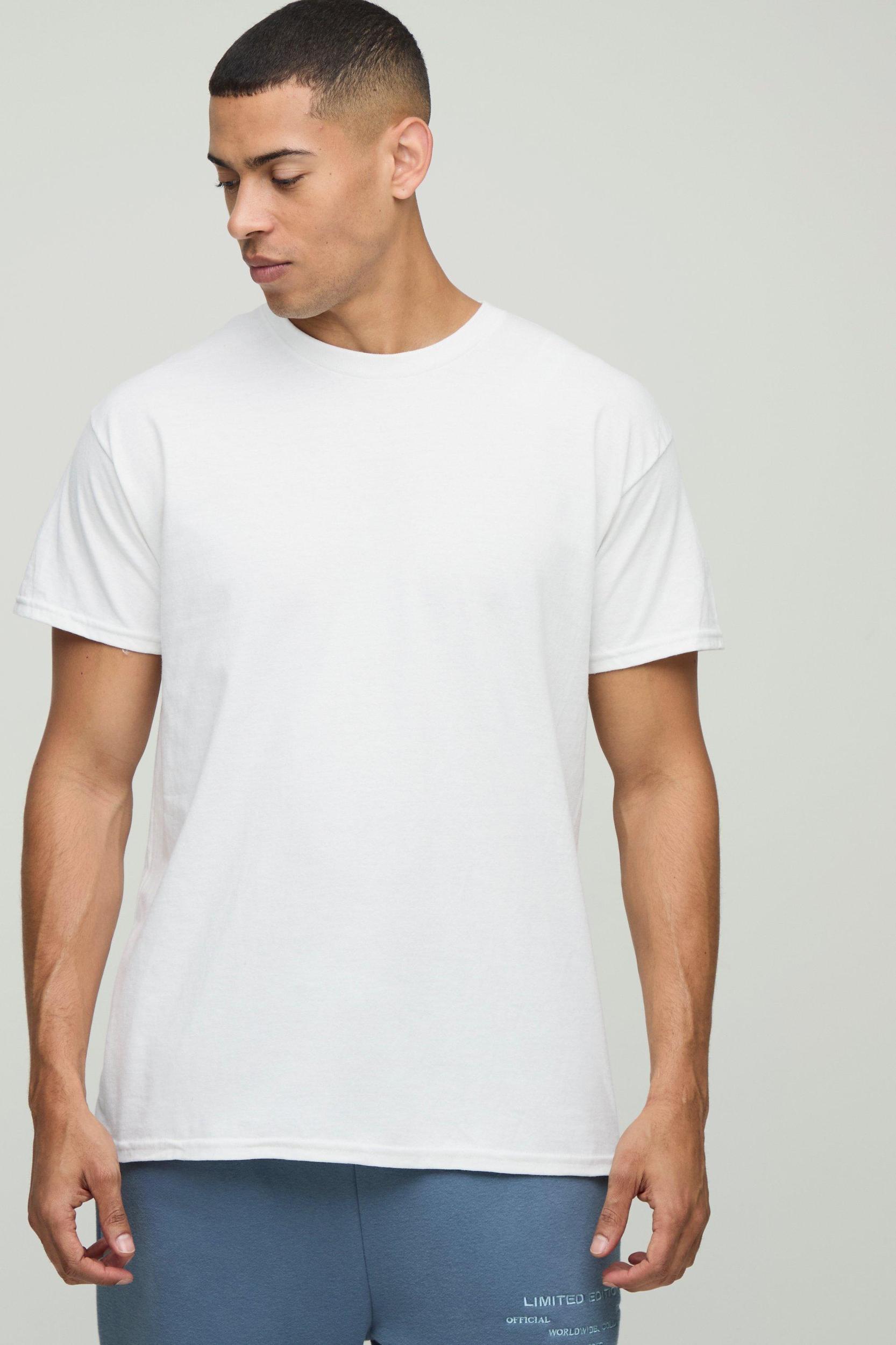 White Oversized Disney Hercules License Graphic T Shirt | boohooMAN USA Product Image