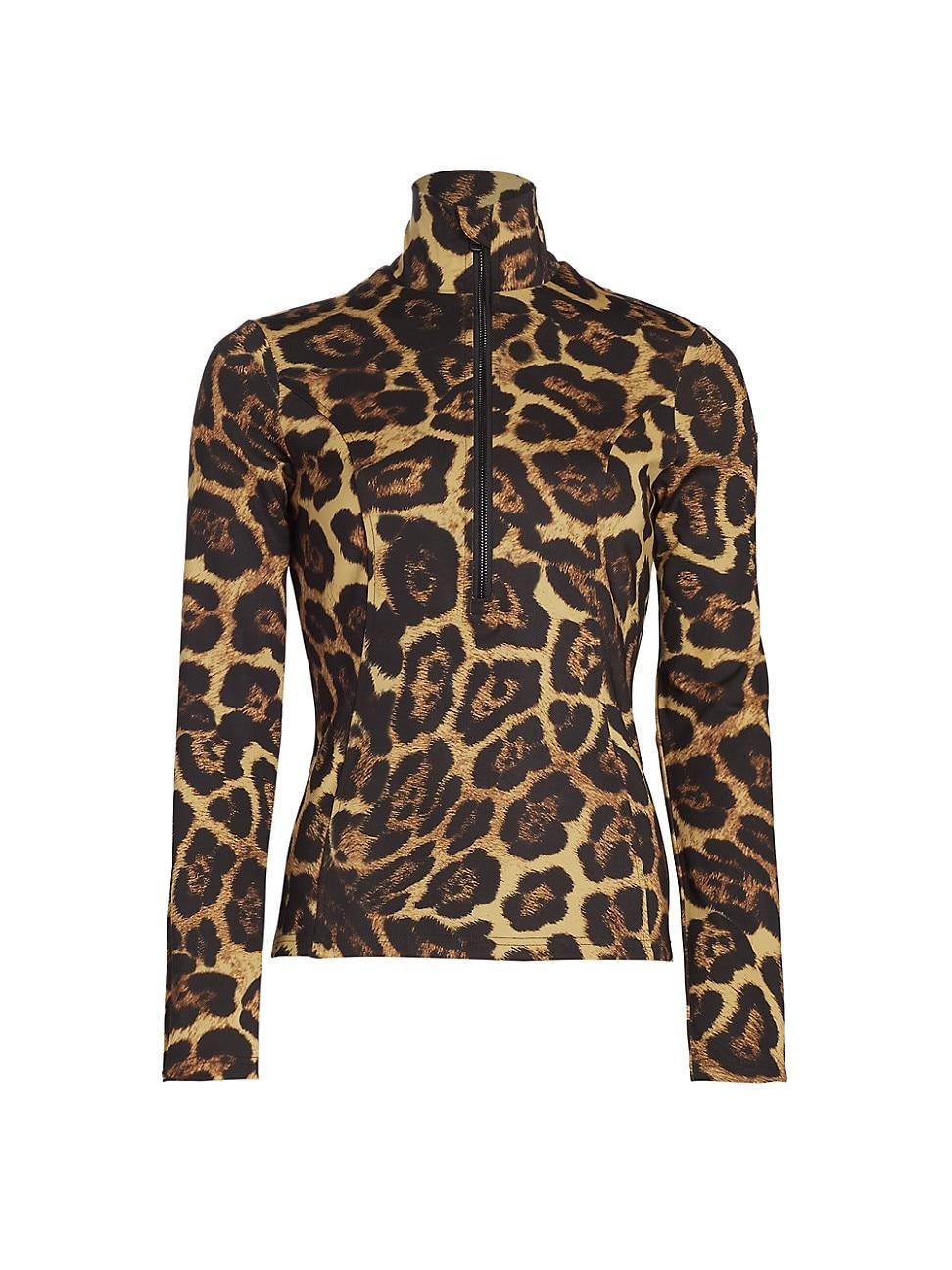 Womens Leona Jaguar Stretch Interlock Ski Pullover Product Image