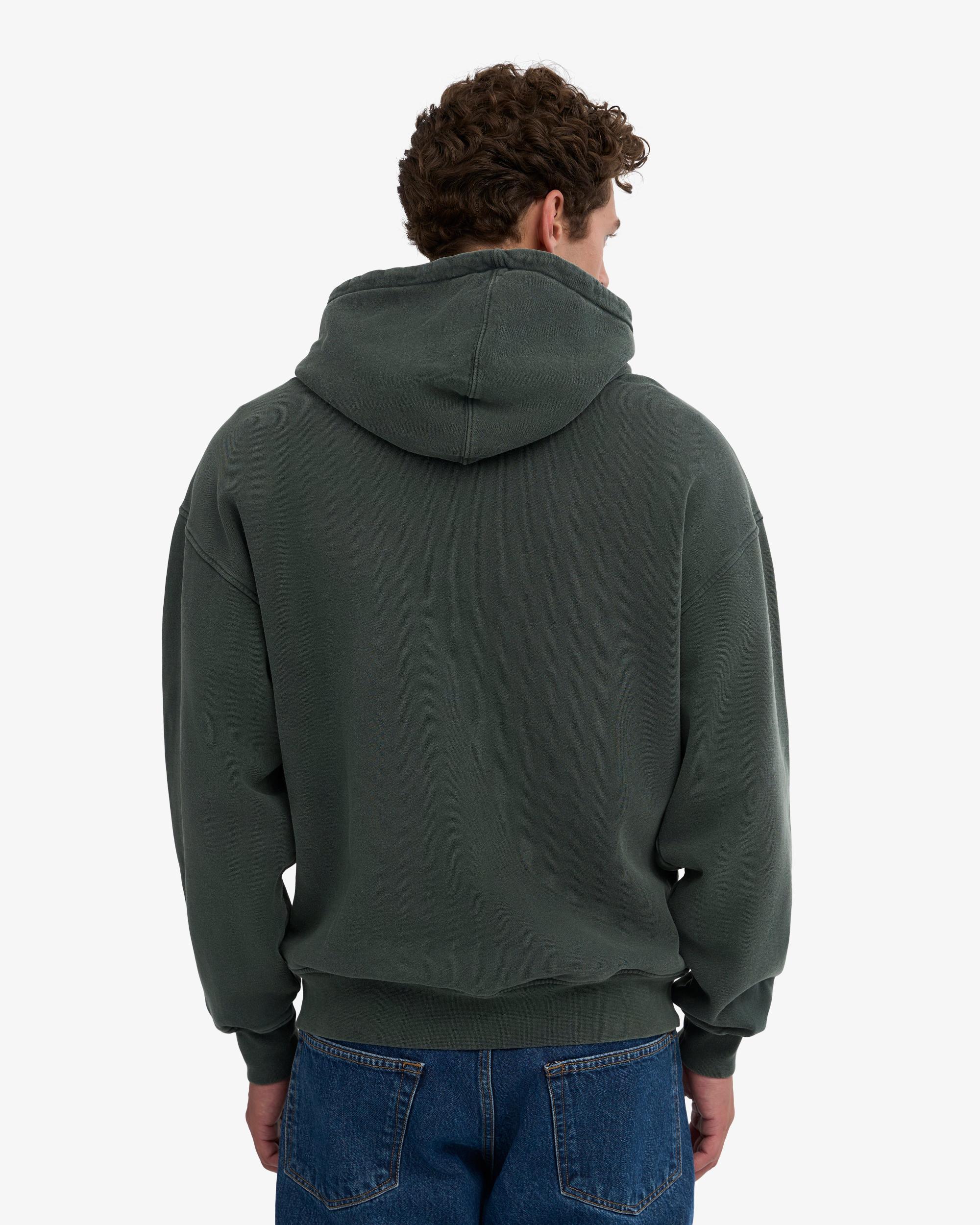 Organic Oversized Zip Hood - Deep Black Product Image