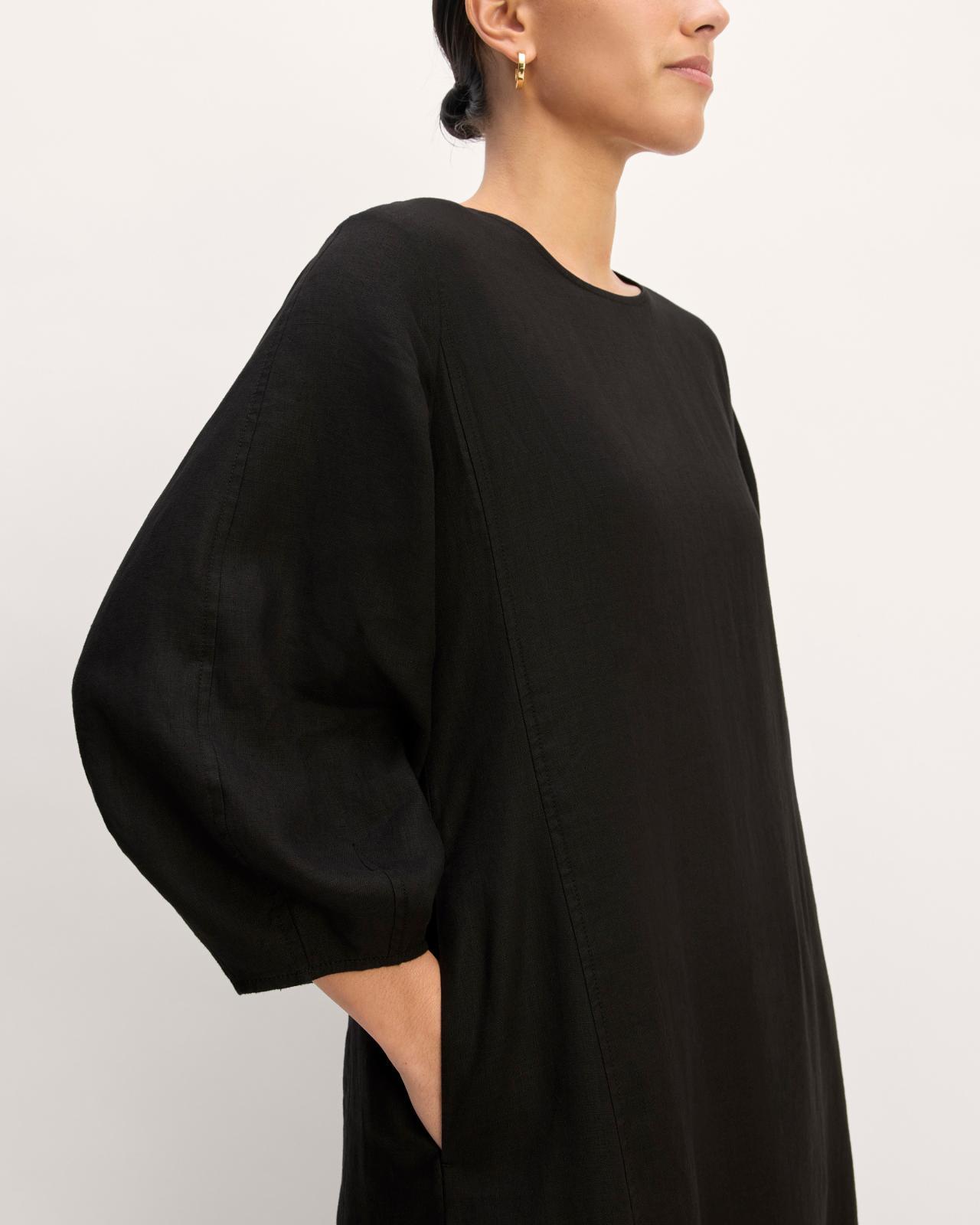 The Linen A-Line Midi Dress Product Image