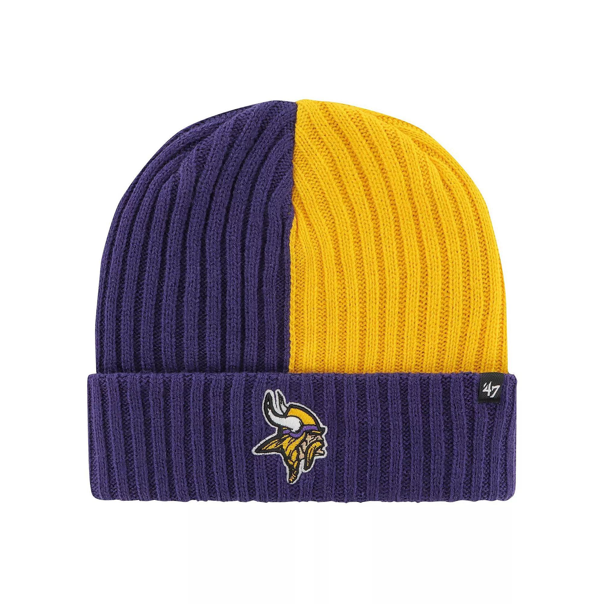 Mens 47 Minnesota Vikings Fracture Cuffed Knit Hat Product Image