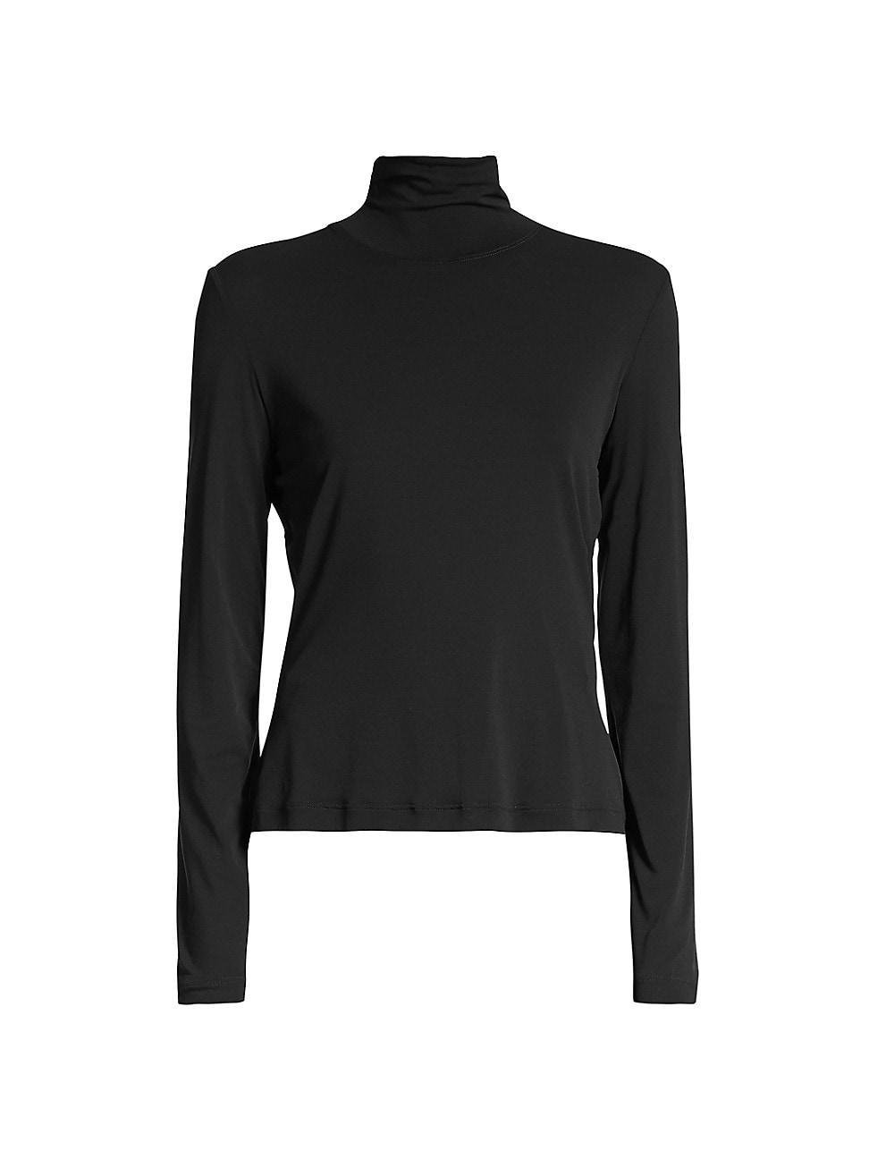 Fine Jersey Long-Sleeve Turtleneck Product Image