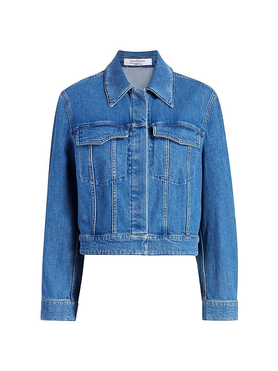 Cropped Denim Jacket Product Image