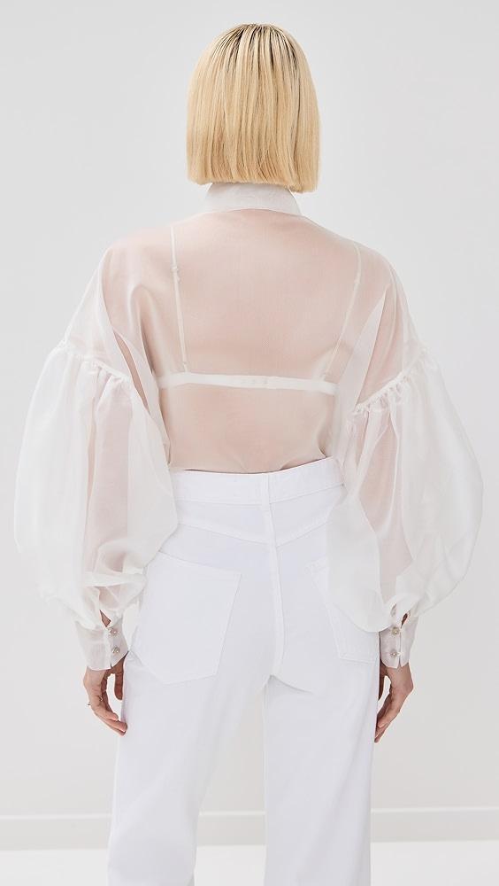 By Efrain Mogollon Agua Organza Blouse | Shopbop Product Image