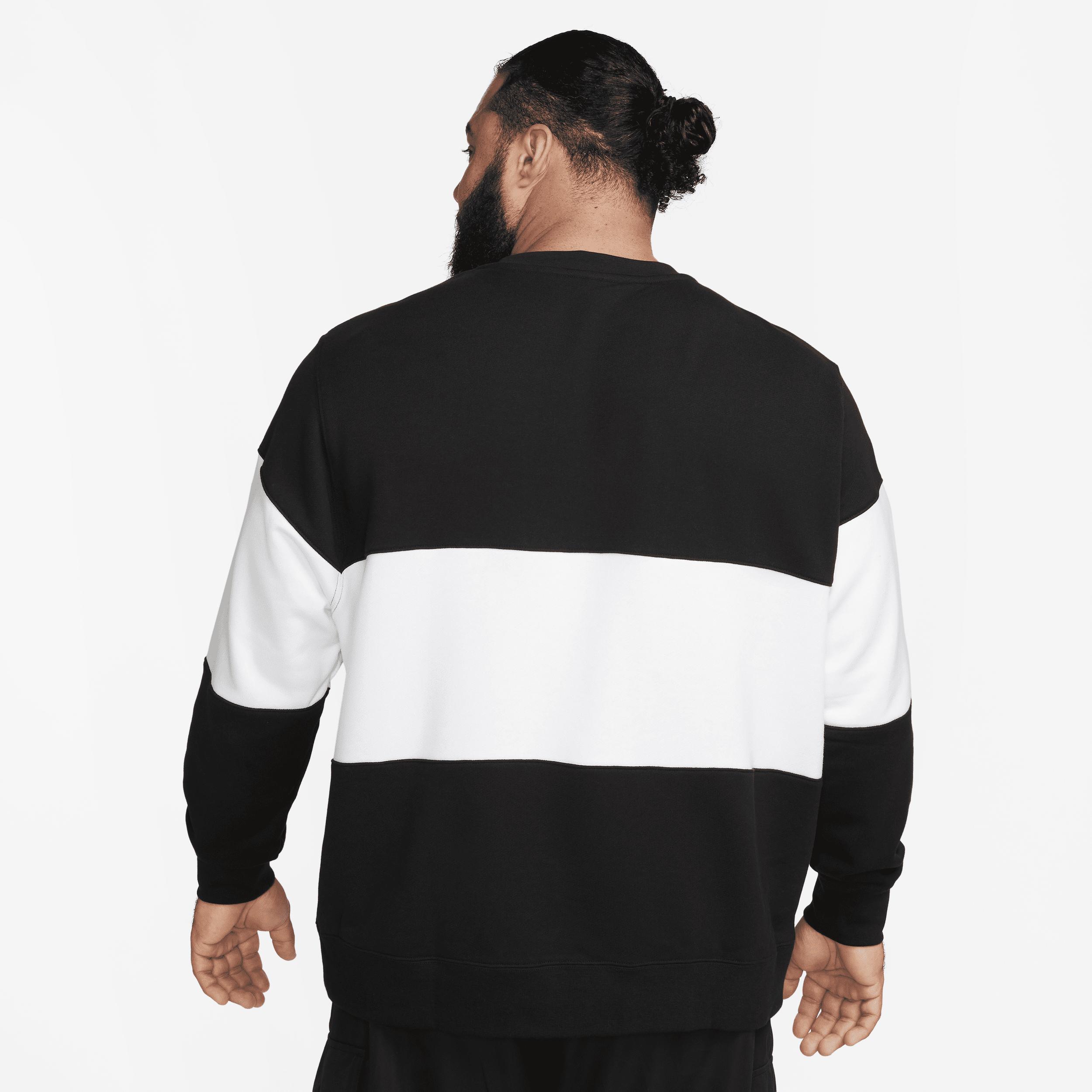 Nike Men's Club French Terry Color-Blocked Crew Product Image