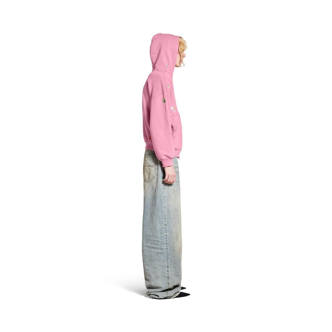 Women's Fruity Zip-up Hoodie Regular Fit in Pink Product Image