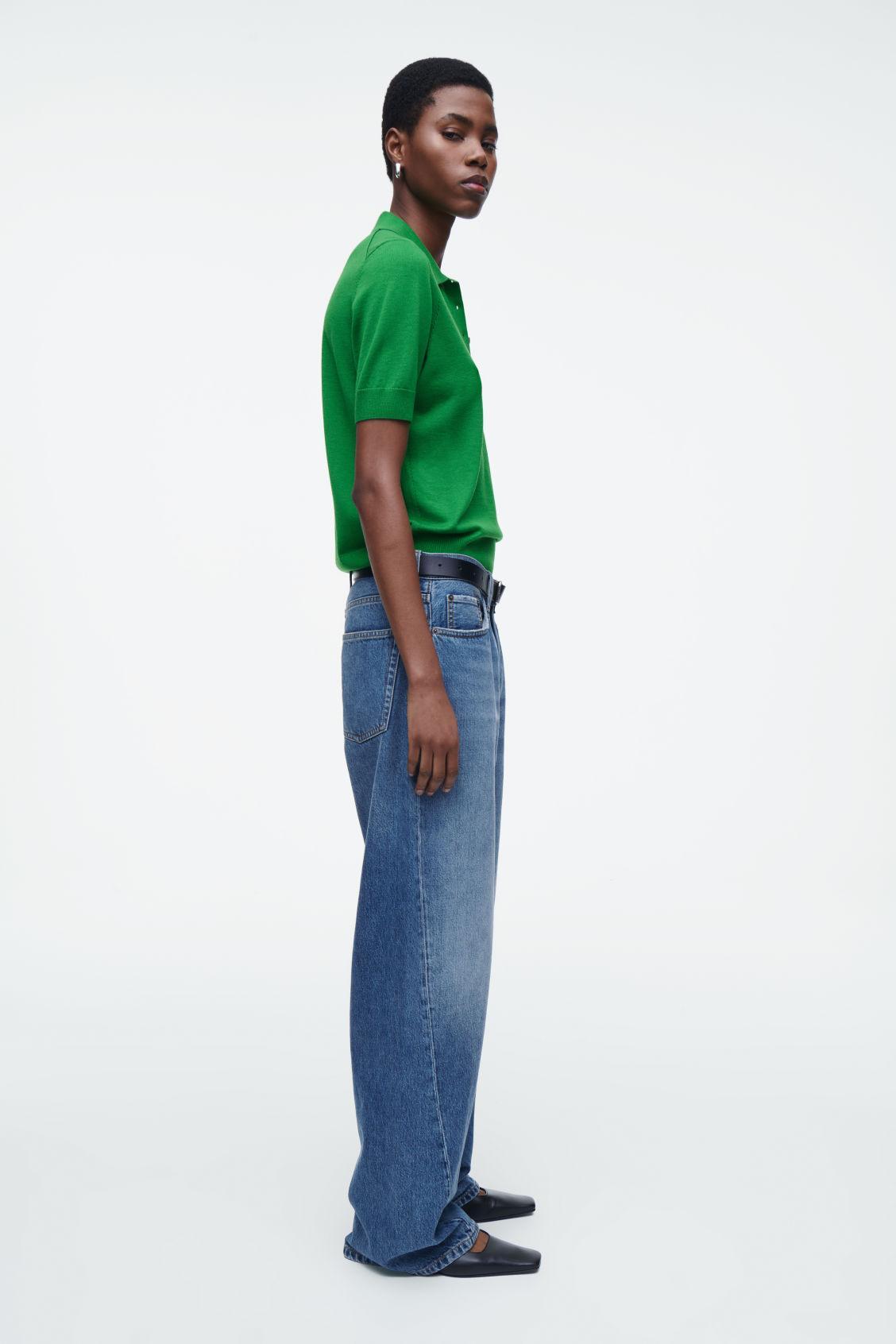 MERINO WOOL-BLEND POLO SHIRT Product Image