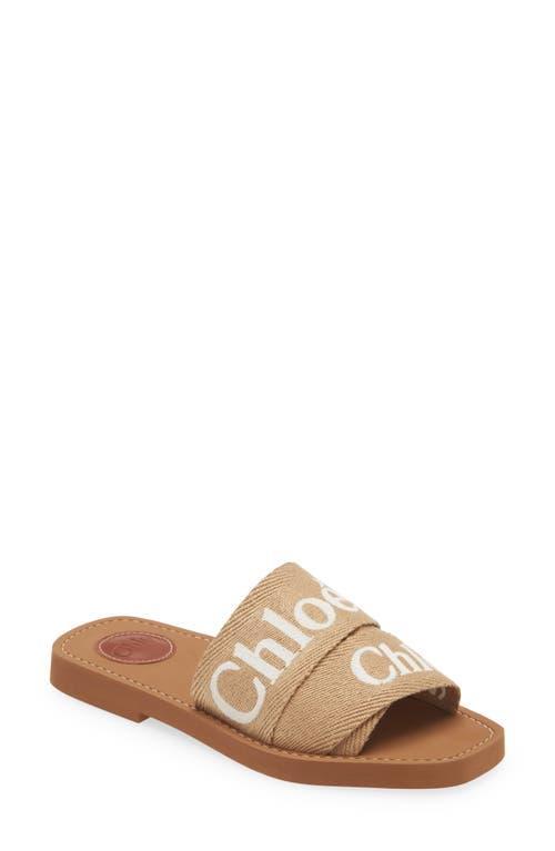 Chloe Womens Woody Logo Slide Sandals Product Image