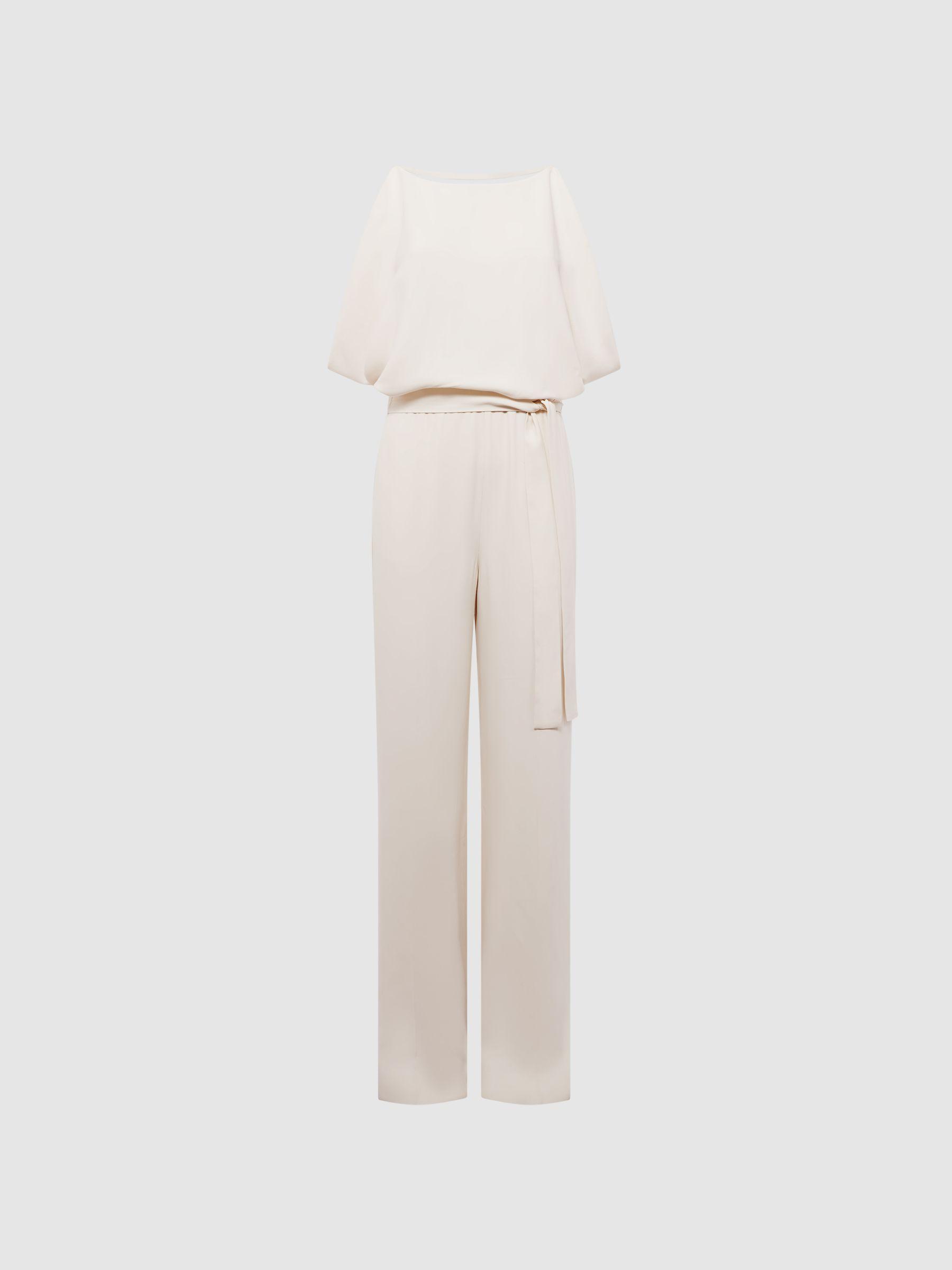 Wide Leg Bridal Jumpsuit in Ivory Product Image