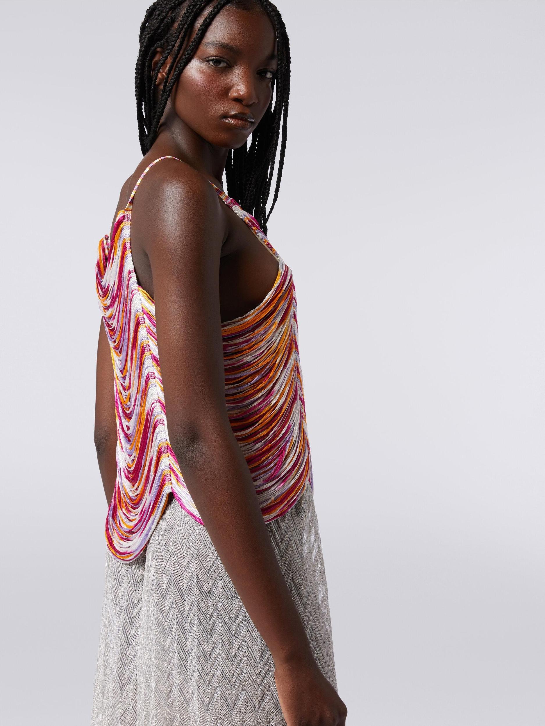 Multi-strand slub viscose top Product Image