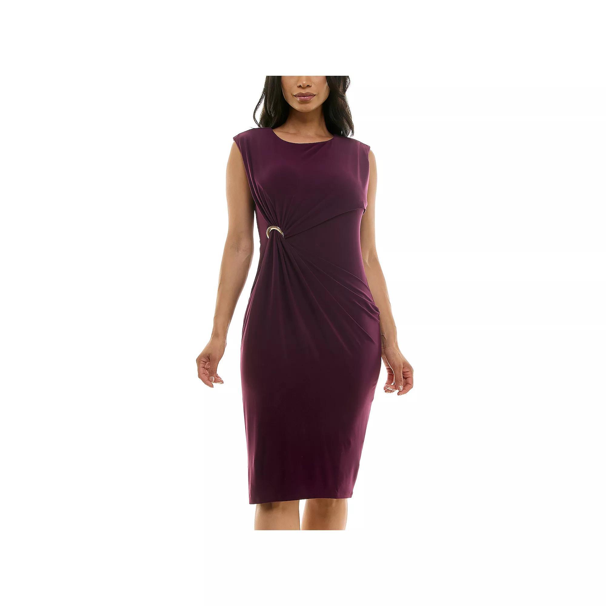 Women's Nina Leonard Wrap Around Dress, Size: Medium, Deep Lagoon Product Image