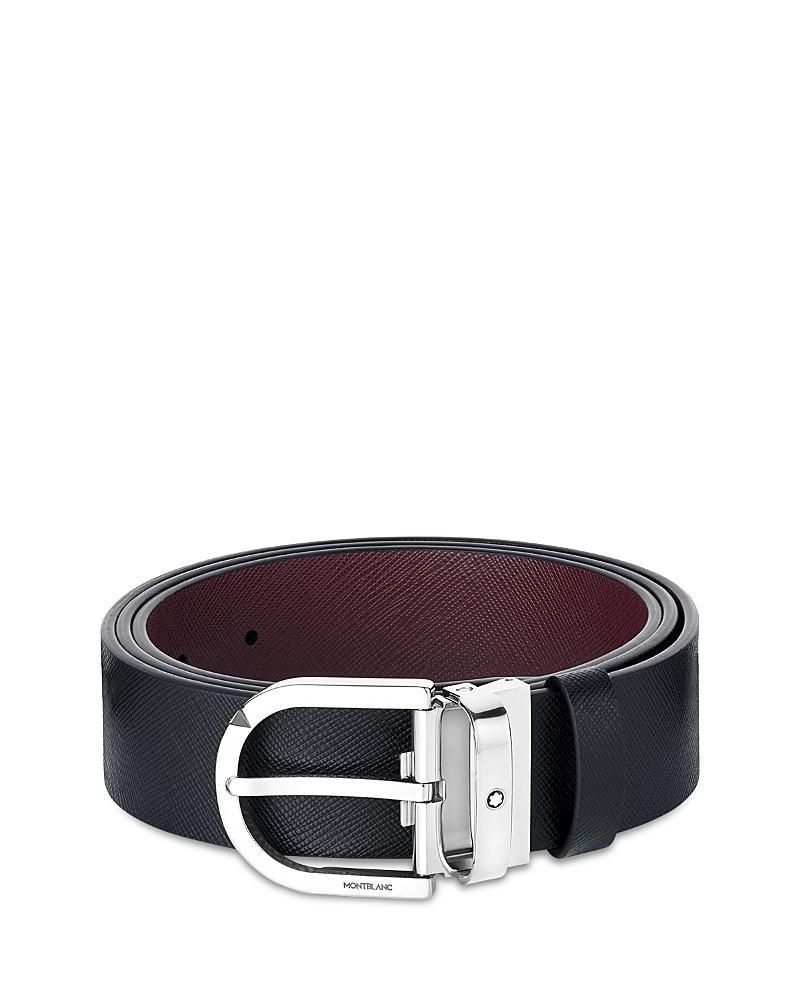 Montblanc Mens Horseshoe Buckle Reversible Leather Belt Product Image