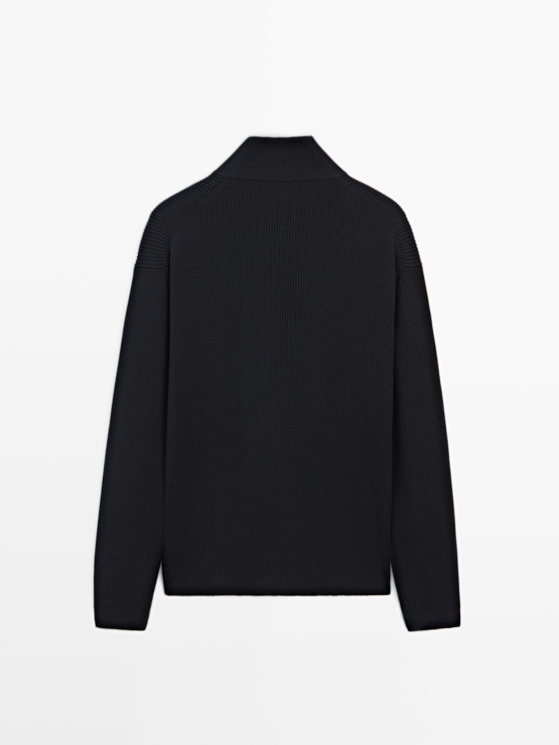 100% cotton zip cardigan Product Image