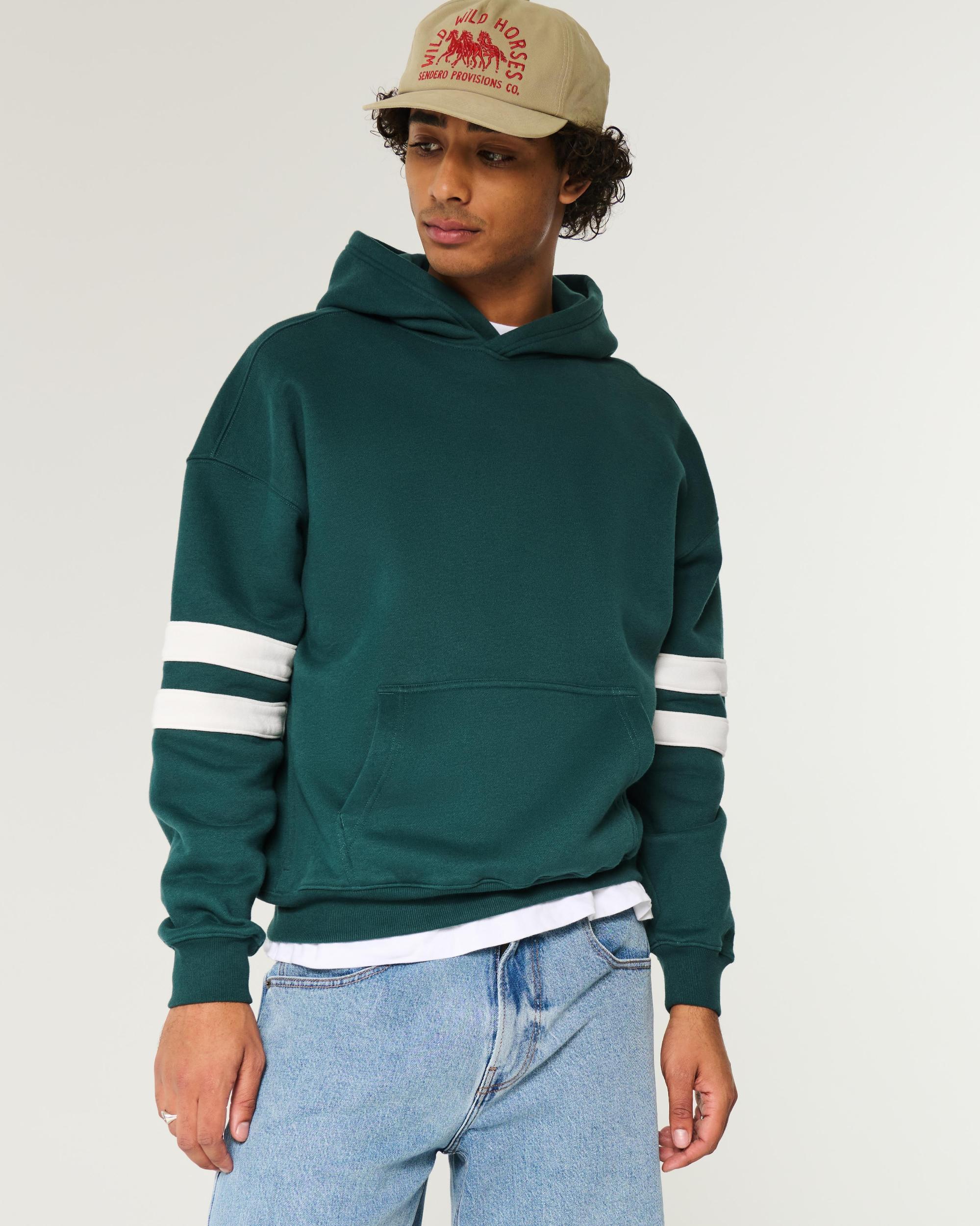 Boxy Colorblock Hoodie Product Image