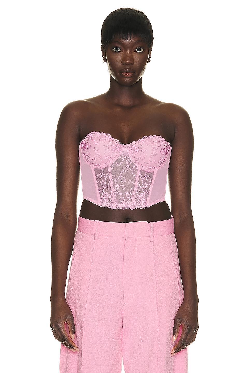 Bella Embroidery Open Back Bustier fleur du mal Product Image