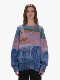 PRINTED SWEATER in blue | JW Anderson US  Product Image