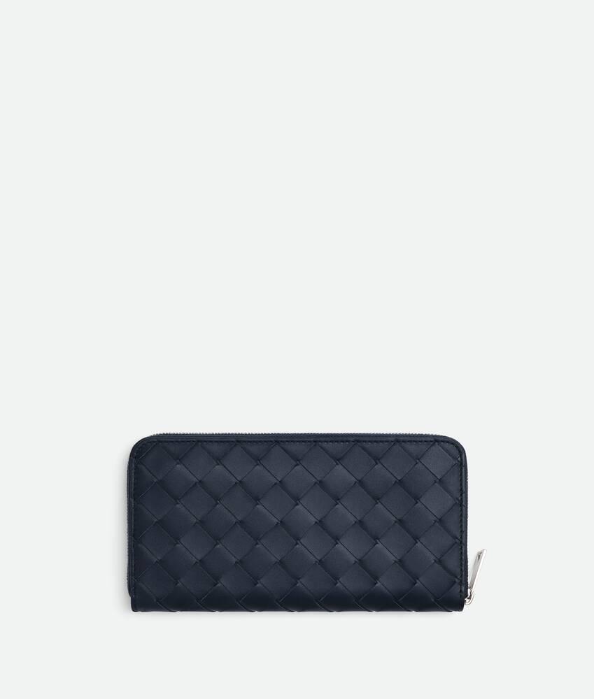 Intrecciato Zip Around Wallet in Space Product Image