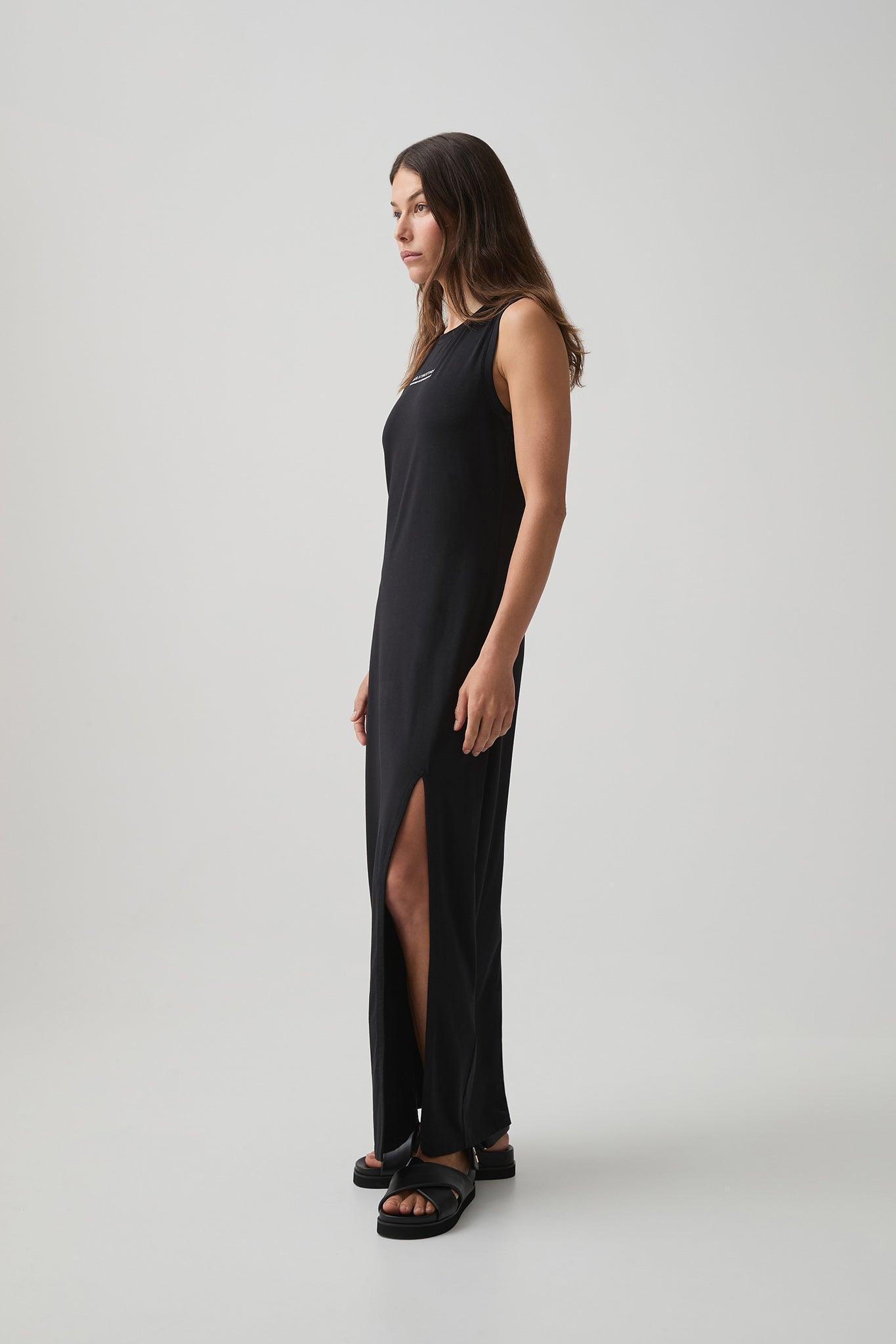 Split Hem Jersey Dress 816 Product Image