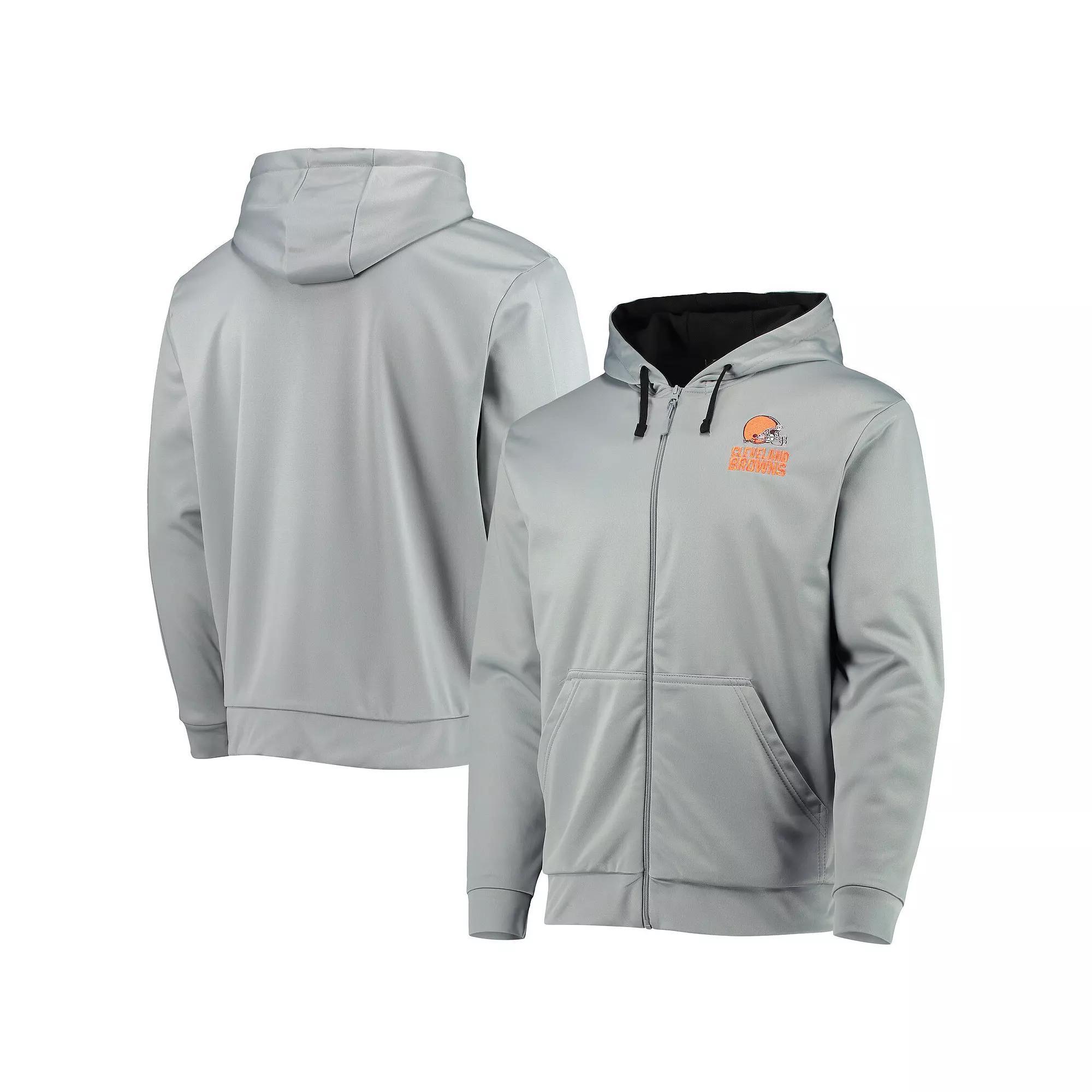 Mens Dunbrooke Gray/Black Cleveland Browns Apprentice Full-Zip Hoodie Product Image