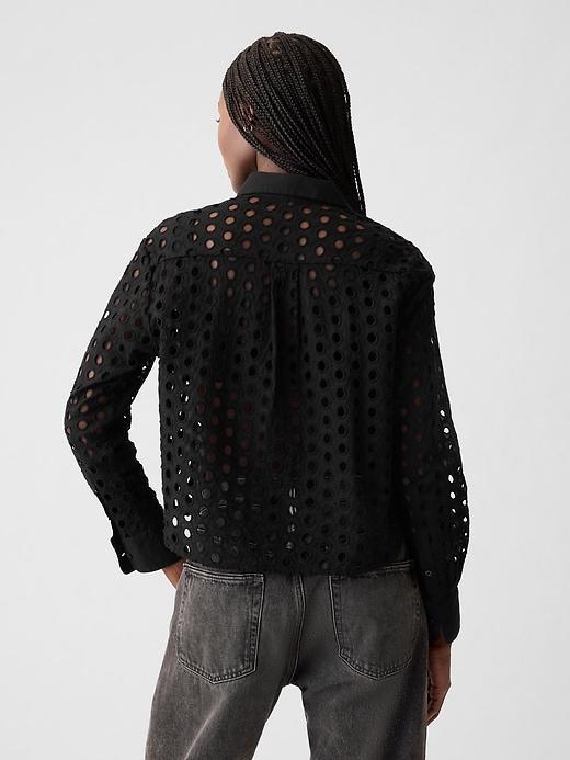 Organic Cotton Poplin Cropped Shirt Product Image