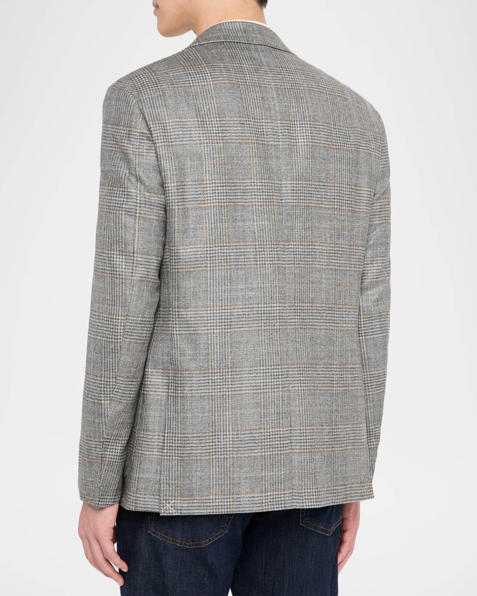 Men's Glen Plaid Notch Lapel Sport Coat Product Image