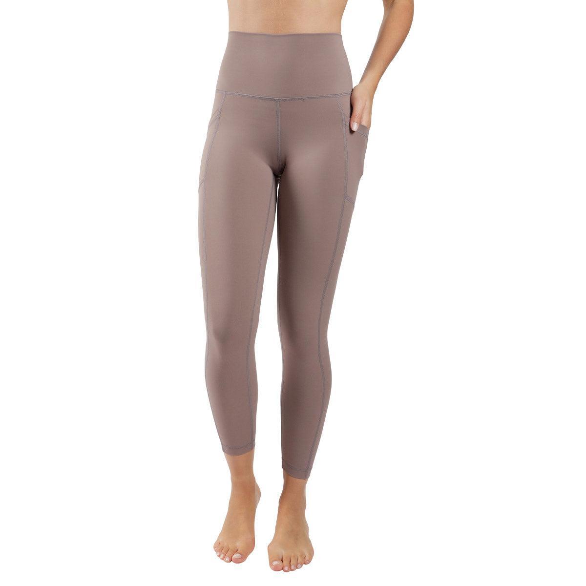 90 Degree By Reflex Women's Wonderlink Elastic Free High Waist Side Pocket 7/8 Ankle Legging Product Image