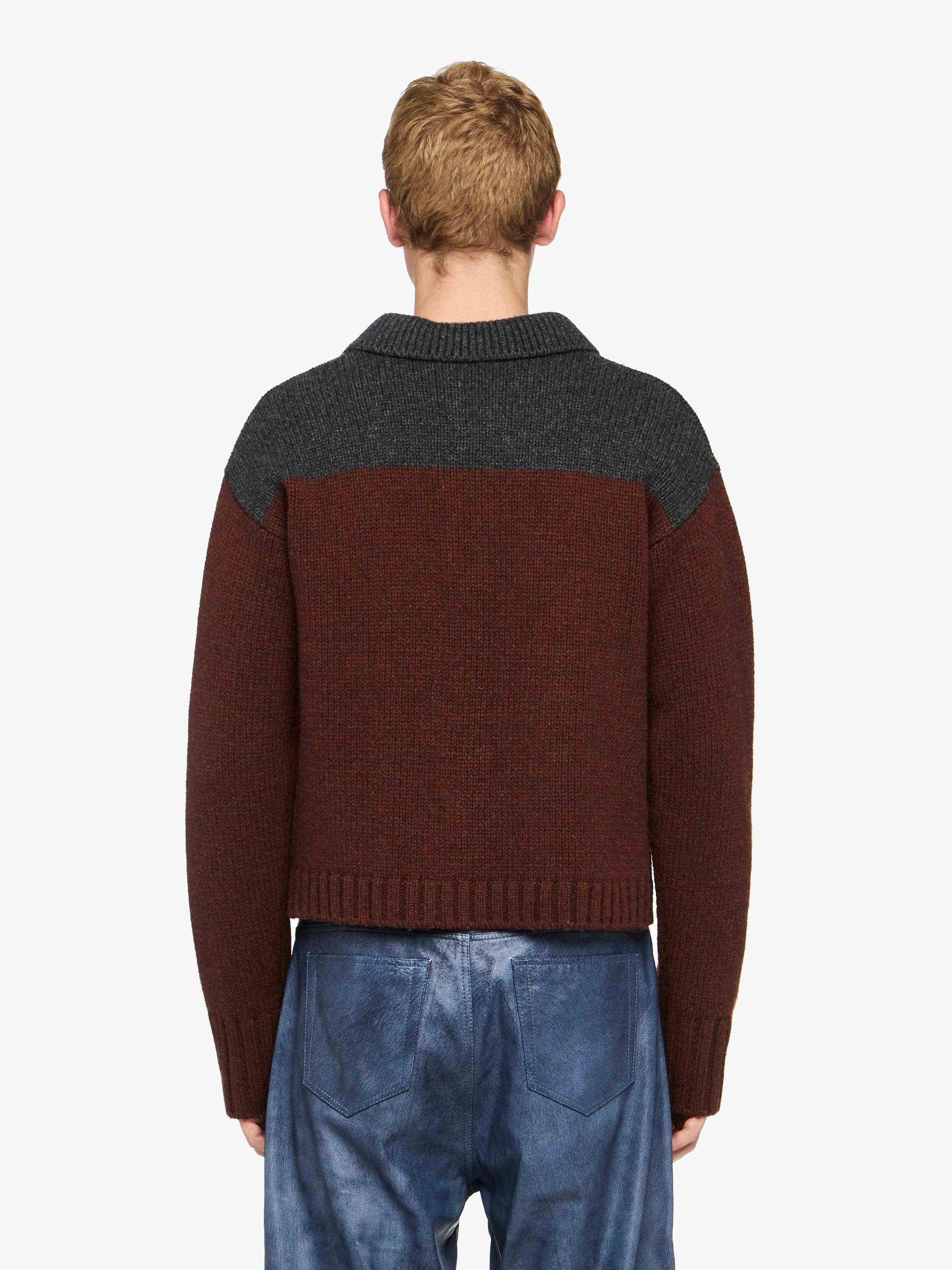 HOUSE' INTARSIA POLO SWEATER Product Image