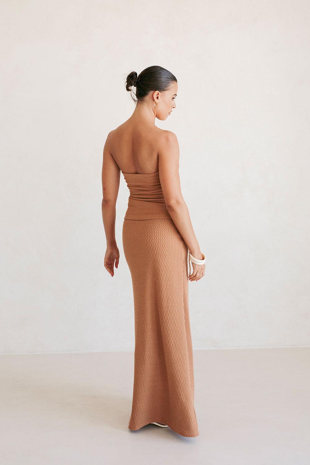 Jenna Skirt - Brown Product Image