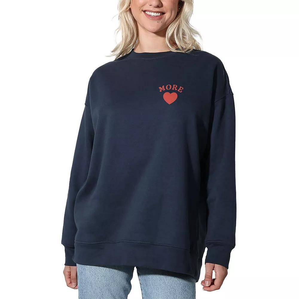 Women's Suburban Riot More Love EMB Oversized Graphic Sweatshirt, Girl's, Size: Small, Blue Product Image