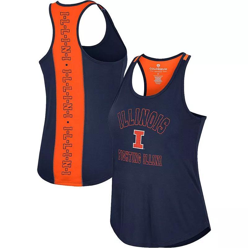 Women's Colosseum Royal Florida Gators 10 Days Racerback Scoop Neck Tank Top, Size: Large, Blue Product Image