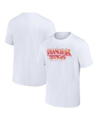 Men's Stranger Things Fire Logo Tee, Size: Medium, White Product Image