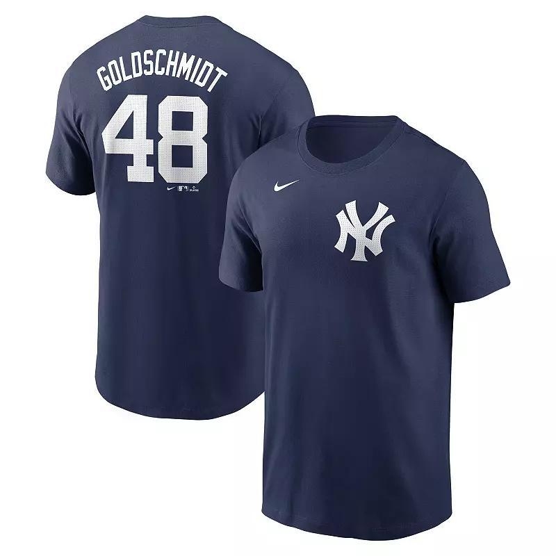Mens Nike Paul Goldschmidt New York Yankees Fuse Name & Number T-Shirt Blue Product Image