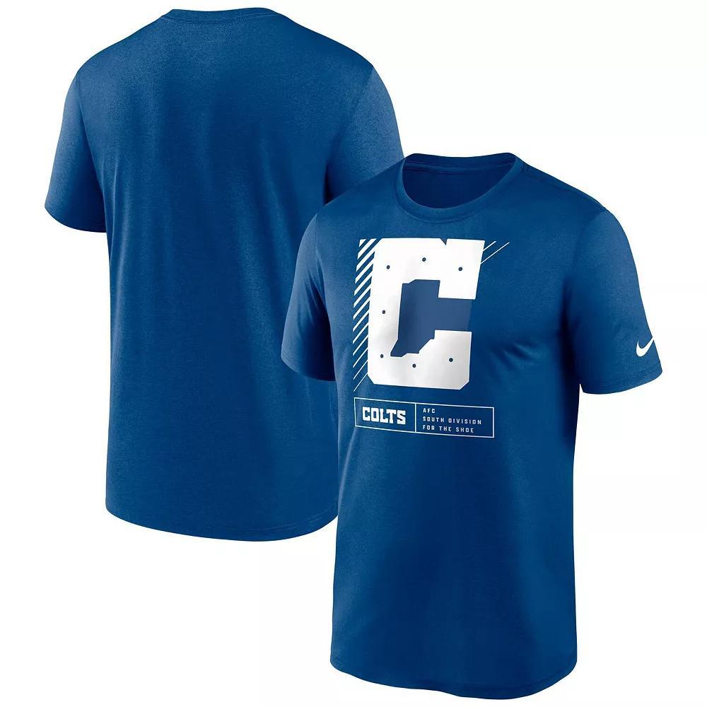 Men's Nike Royal Indianapolis Colts Legend Yard Lines Performance T-Shirt, Size: 2XL, Blue Product Image