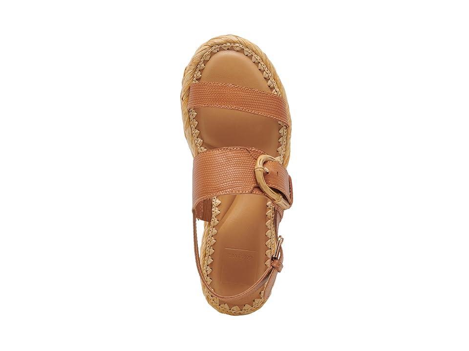 Dolce Vita Chera (Tan Embossed Leather) Women's Sandals Product Image