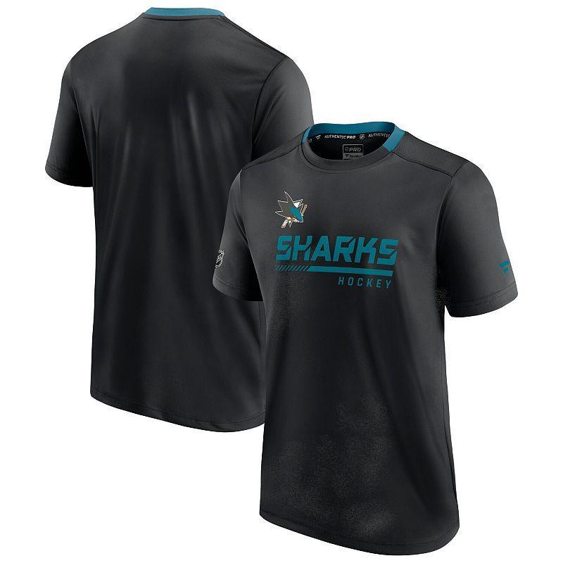 Mens Fanatics Branded Black San Jose Sharks Authentic Pro Locker Room T-Shirt Product Image