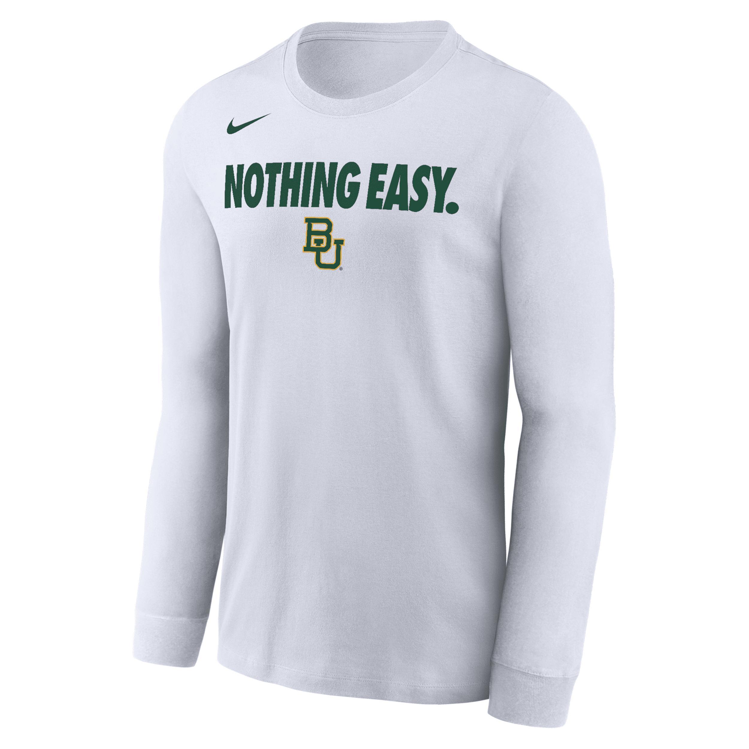 Men's Nike White Colorado Buffaloes 2025 On-Court Bench Long Sleeve T-Shirt, Size: Large Product Image