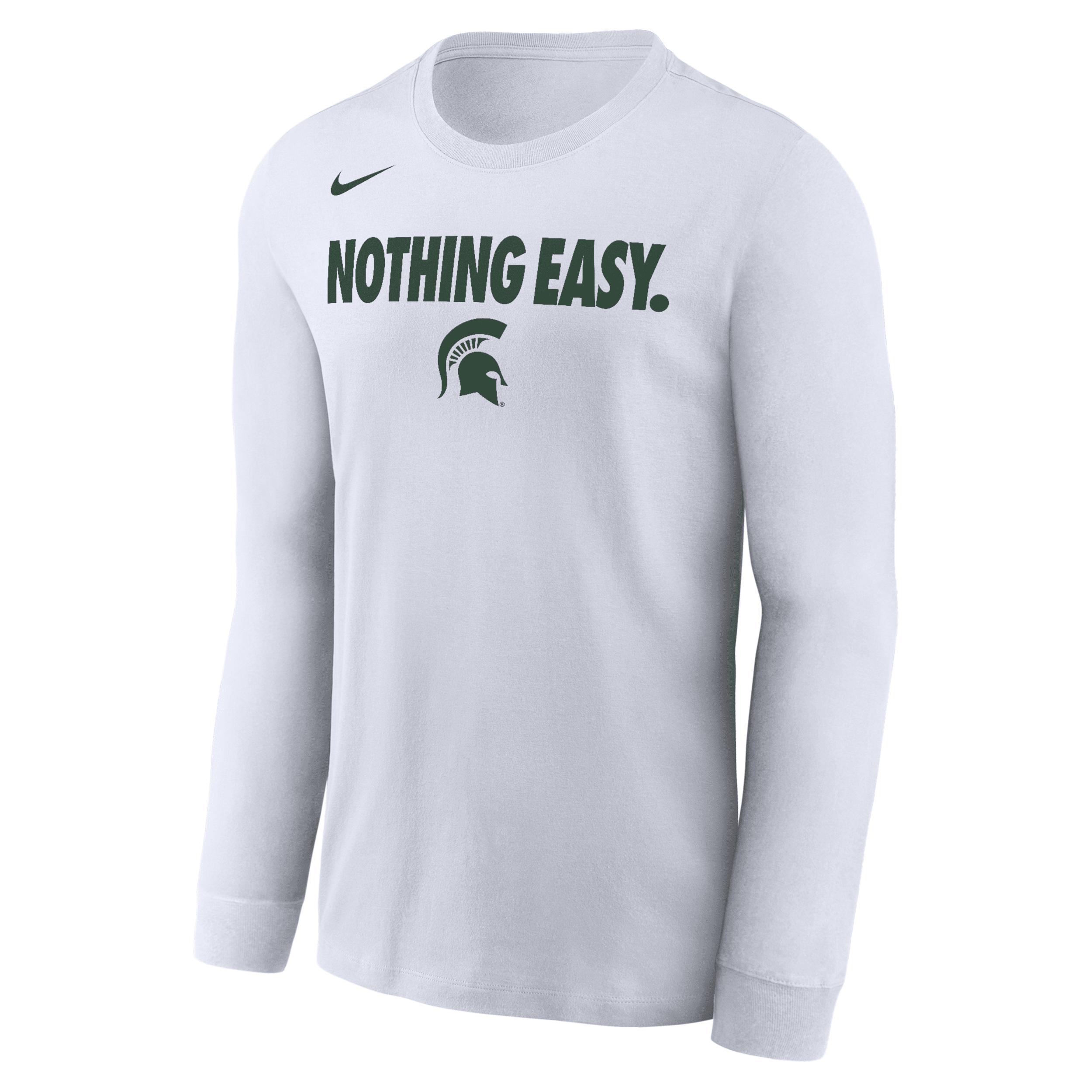 Men's Nike White Colorado Buffaloes 2025 On-Court Bench Long Sleeve T-Shirt, Size: Large Product Image