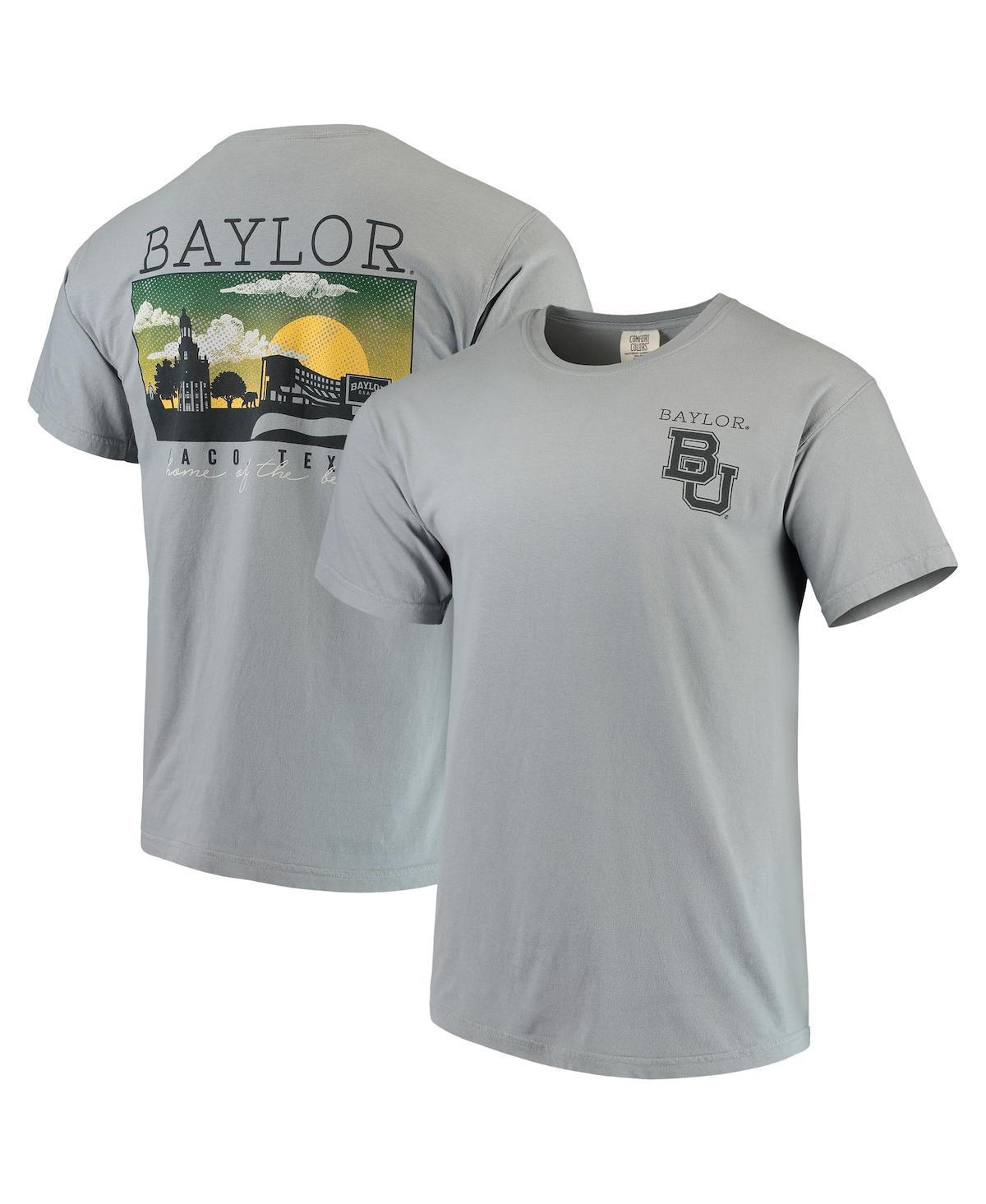 Mens Gray Baylor Bears Team Comfort Colors Campus Scenery T-Shirt Product Image