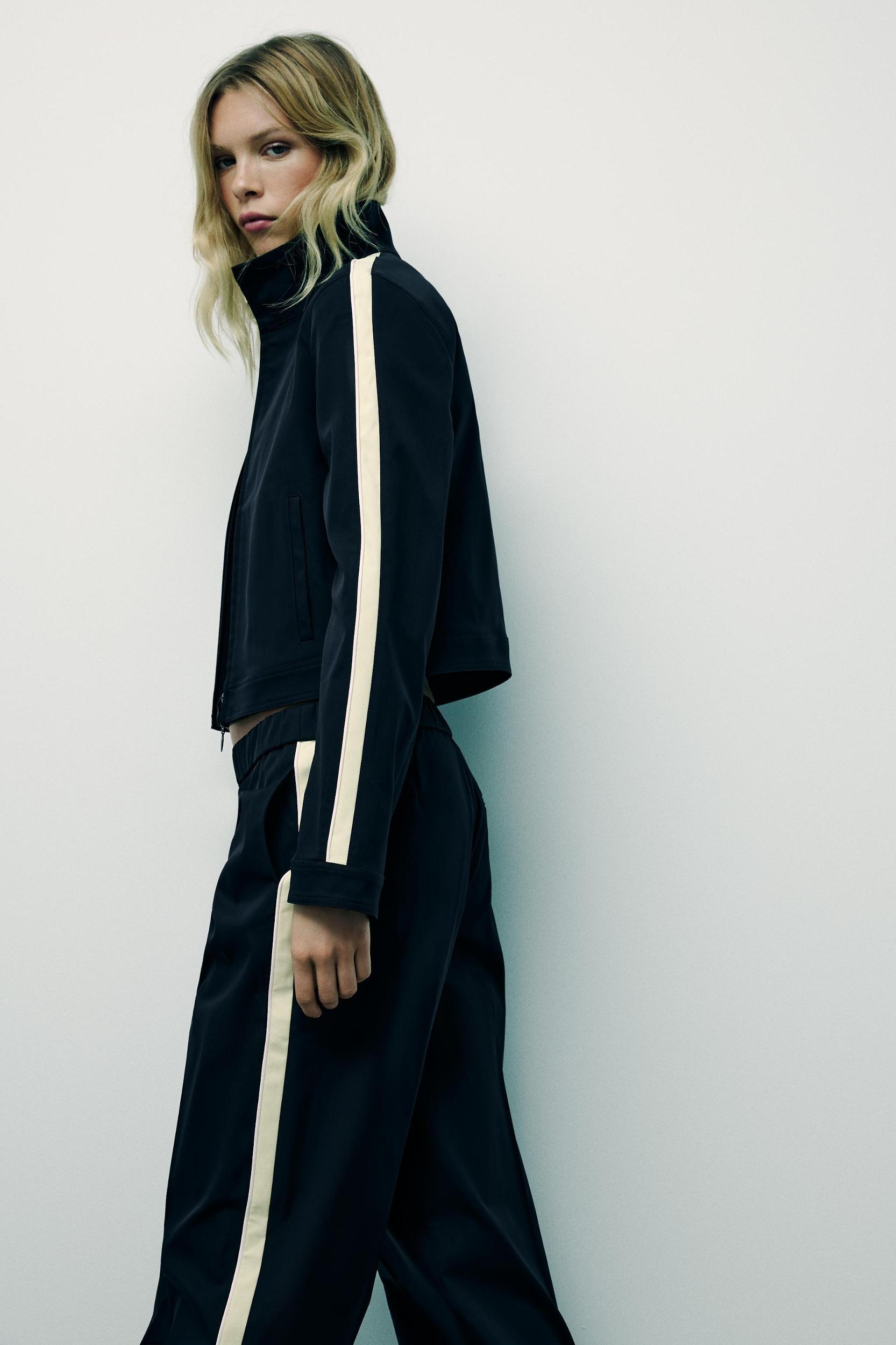 JACKET WITH SIDE STRIPES Product Image