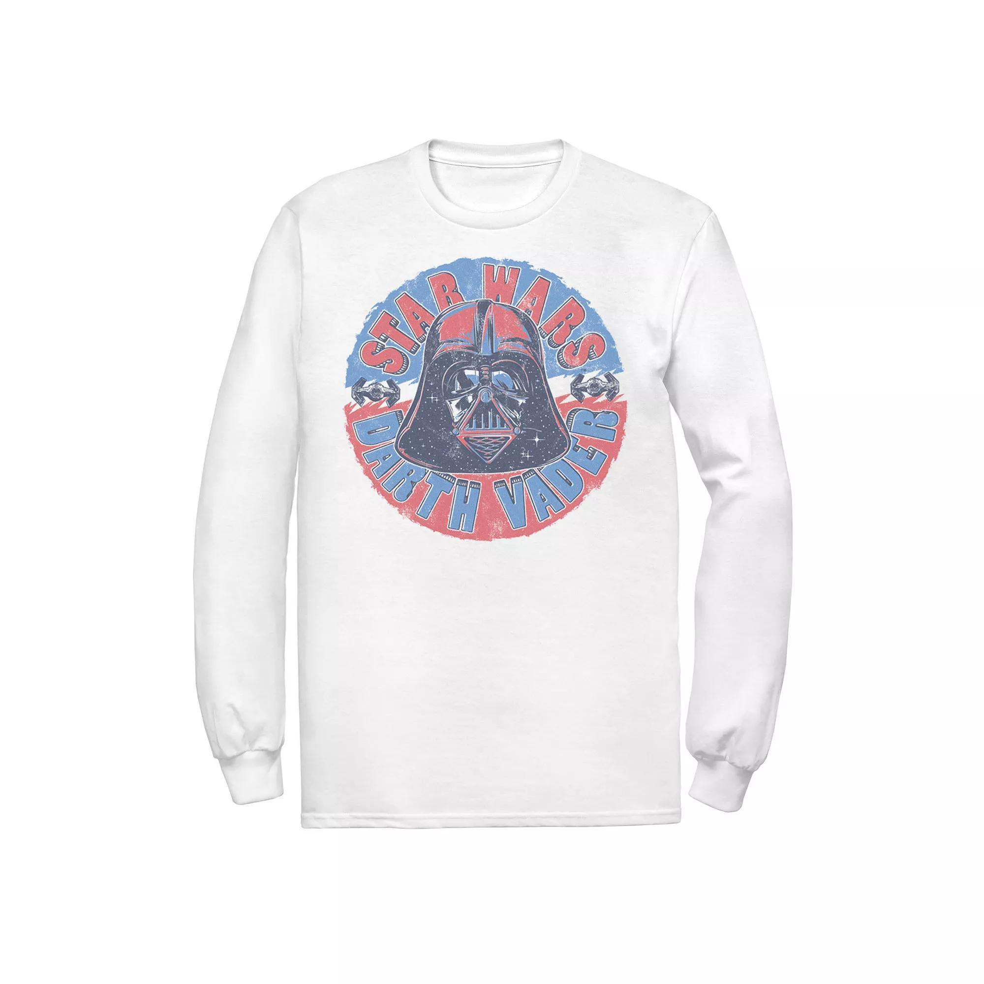 Men's Star Wars Darth Vader Circle Text Portrait Tee, Size: Large, White Product Image