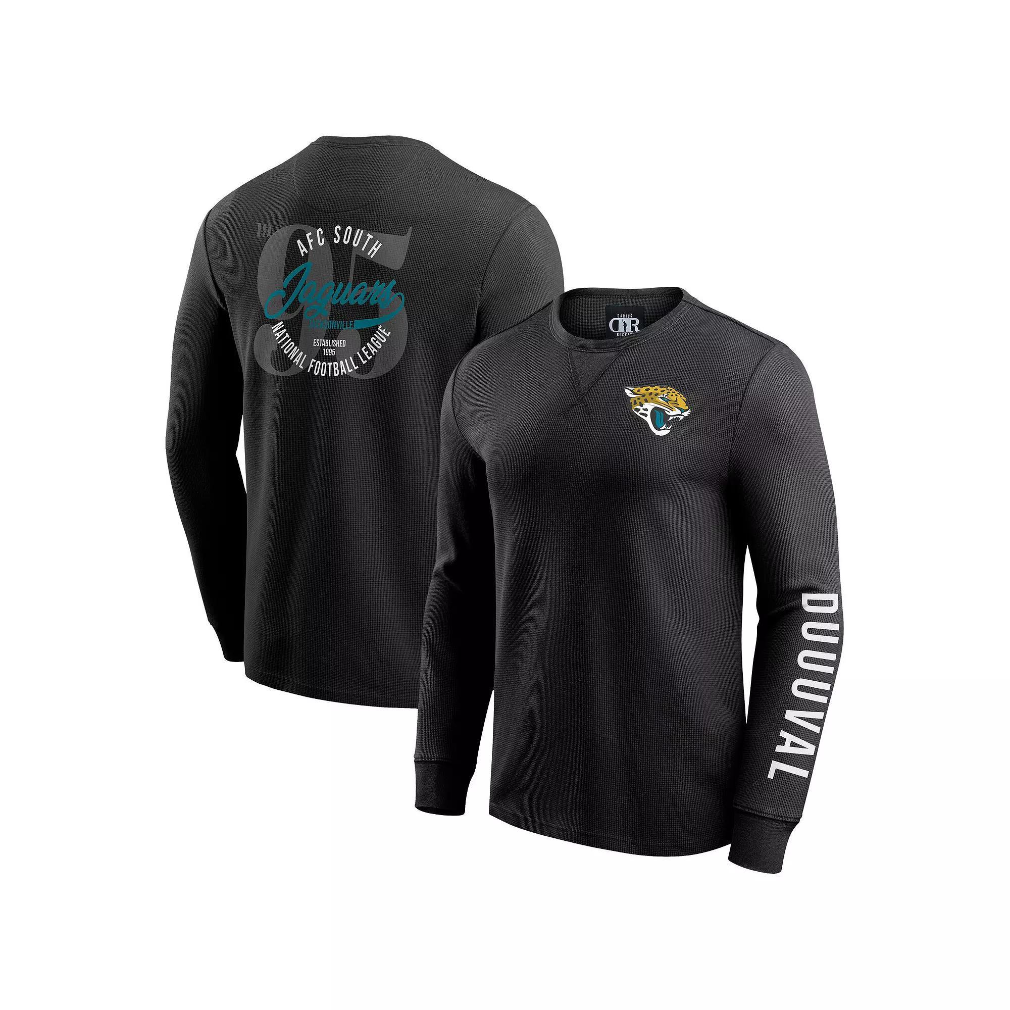 Men's Darius Rucker Collection by Fanatics Pewter Tampa Bay Buccaneers Washed Waffle-Knit Long Sleeve T-Shirt, Size: 3XL, Charco Product Image