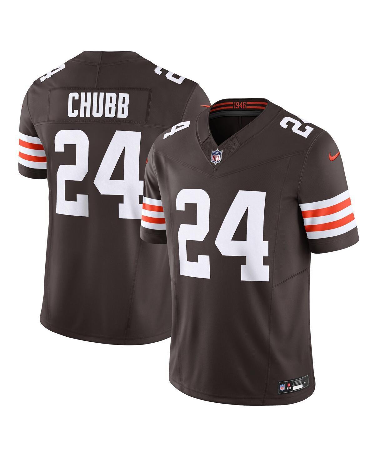 Men's Nike Nick Chubb Brown Cleveland Browns Vapor F.U.S.E. Limited  Jersey, Size: Small Product Image