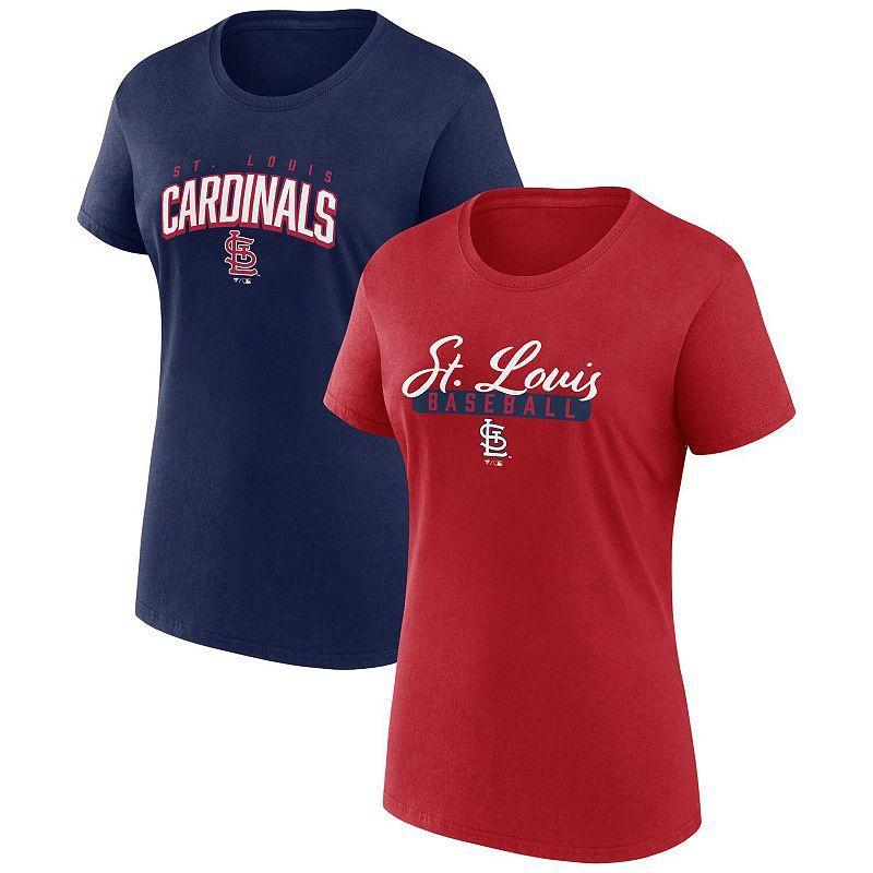 Women's Fanatics Branded Red/Navy Washington Capitals Two-Pack Fan T-shirt Set, Size: Large Product Image