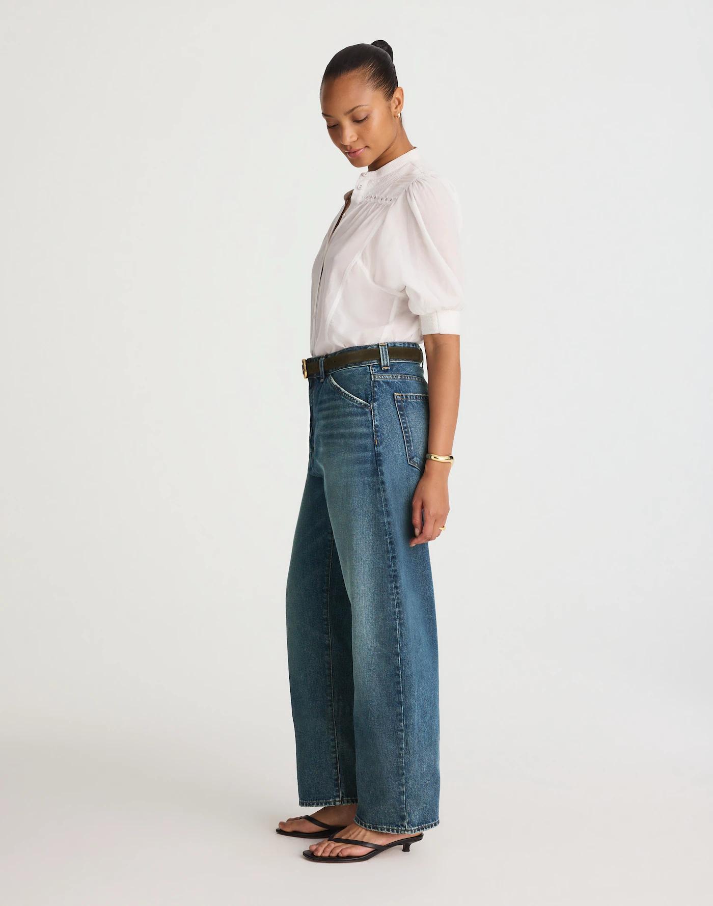 The Curvy Balloon Jean in Greendale Wash Product Image