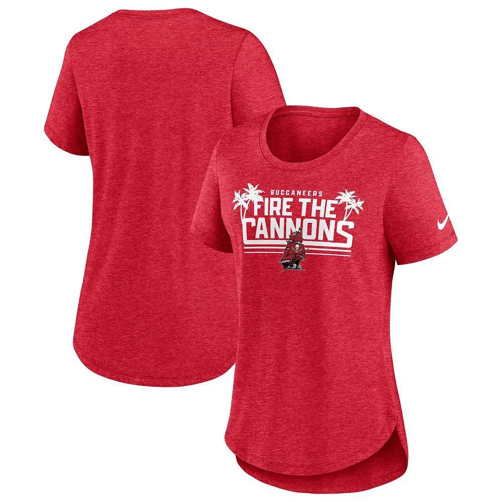 Womens Nike Heather Tampa Bay Buccaneers Local Fashion Tri-Blend T-Shirt Product Image